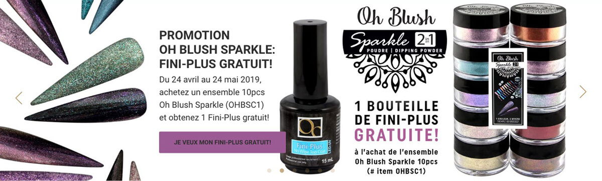 promotion oh blush fini plus gratuit