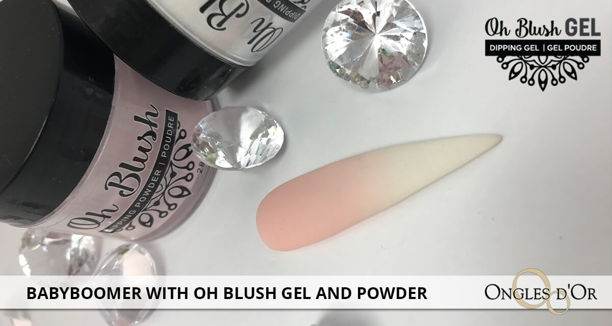 Make your babyboomer with Oh Blush gel and powder