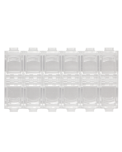 Empty Clear Acrylic Storage Box (12 compartments)