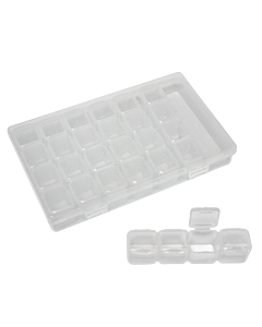 Empty Clear Acrylic Storage Box (28 compartments)