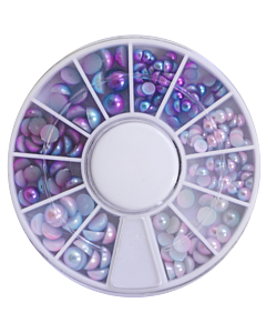 Pearl Wheel - Blue/Pink Gradient (3-5mm)
