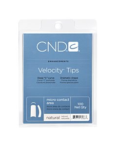 CND Prothèses Velocity Tips Naturelles boite de 100pcs DISCO