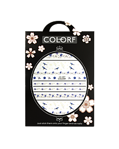 3-D Nail Sticker model Birds and Flowers CA-387