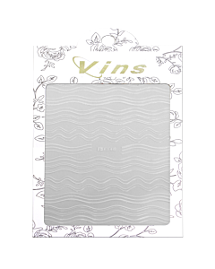 3-D Nail Sticker model Line/Wave Pattern F140 White