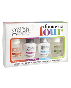 Gelish Vernis UV Fantastic Four - Ensemble 4 Essentiels