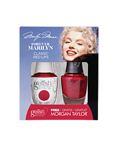 Gelish Gel Polish + Morgan Taylor Classic Red Lips