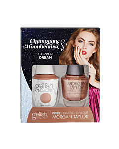 Gelish Vernis UV + Morgan Taylor Copper Dream