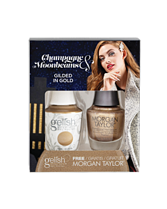 Gelish Gel Polish + Morgan Taylor Gilded in Gold
