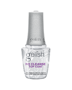 Gelish No Cleanse Top Coat - Finition UV/LED sans Nettoyage 15mL