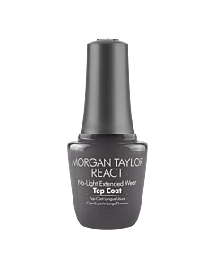 Morgan Taylor Nail Polish REACT Top Coat 15mL