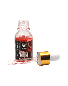Ongles d'Or Huile pour Cuticules Pipette - Grenade 15mL