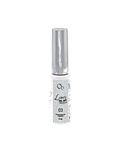 Oh Bling Liner Gel Art #03 Silver Glitters 8mL