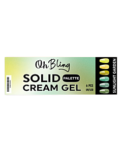 Oh Bling Solid Gel Cream Gel Palette #01 Sunlight Garden