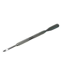 Cuticule Pusher Stainless Rounded Tip, Rounded Handle (PCSPAMR3)