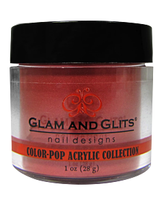 Glam and Glits Powder Color Pop Red Bikini #371