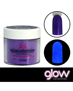 Glam and Glits Powder - Glow Acrylic GL 2023 Ultra Violet