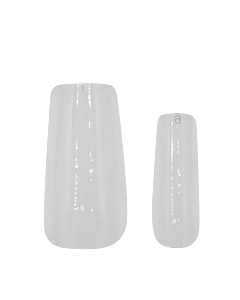 Full Cover Nail Tip - Medium Square Clear