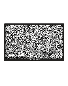 Stamping Image Plate - XL FLOWERS-13 (6,5'' x 4'')