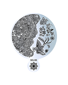 Plaque de Stamping Ronde SG-06 (9 cm de diamètre)