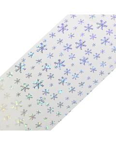 Decorative Transfer Paper Silver Snowflakes AB 008