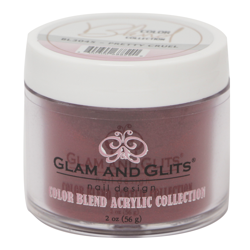 Glam & Glits Acrylic Powder Color Blend Caught Red Handed 2 oz- BL3042