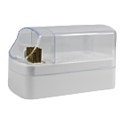 Empty Nail Drill Bit Storage Box with Cleanser White 30 bits