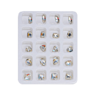 Nail Art Stone Jewel Clear AB 20pcs