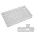 Empty Clear Acrylic Storage Box (28 compartments)