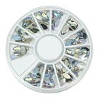 Stone wheel - oval shape - clear holographic