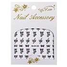 3-D Nail Sticker model Butterfly Pink/Purple/Silver BLE812D