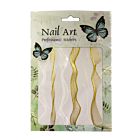 3-D Nail Sticker model Wave/Stripe BP249 Gold