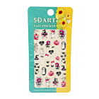 5D Nail Sticker Halloween Pink and Black 5D-K243