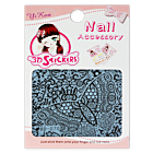 Water Decals - Black Butterfly Lace Pattern BD-070