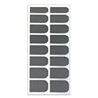 Nail Wrap Foil Stickers - Stripes - Black/Silver #009