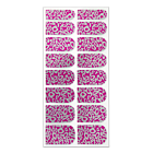 Nail Wrap Foil Stickers - Leopard - Pink/Silver #078