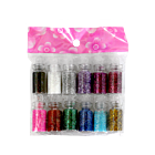 Ensemble de Poudres Brillantes Variées (Glitter) (12)