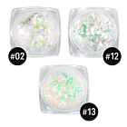 Flocons Opalescents Ensemble de 3 (TM02, TM12, TM13)