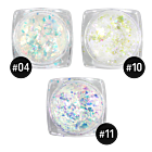 Flocons Opalescents Ensemble de 3 (TM04, TM10, TM11)