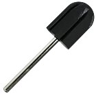 Rubber Mandrel - Rounded Barrel - 13mm of diameter