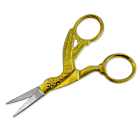 Bird Shaped Right Handed Cuticle Scissors - Gold Color