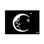 Body Stencil #101 (3" x 4") (Moon)