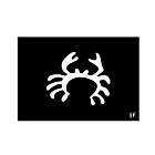 Body Stencil #16 (3" x 4") (Crab)