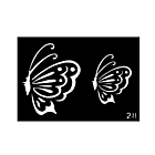 Body Stencil #28D (3" x 4") (Butterfly)