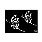 Butterfly Body Stencil #68D (3" x 4")