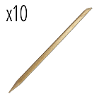 Pousse Cuticules en Bois d'Oranger Long (18 cm) (10 unités)