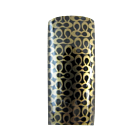 Decorative Nail Tips Half Well Gold Spots on Black (70) PDFL170