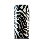 Decorative Nail Tips Half Well Tiger Black on Silver (70) (PDFL5