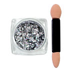 Chameleon effect powder #105 - Silver Holographic