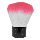 Short Dust Brush Salmon Pink / White Diamond