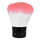 Short Dust Brush Salmon Pink / White Diamond